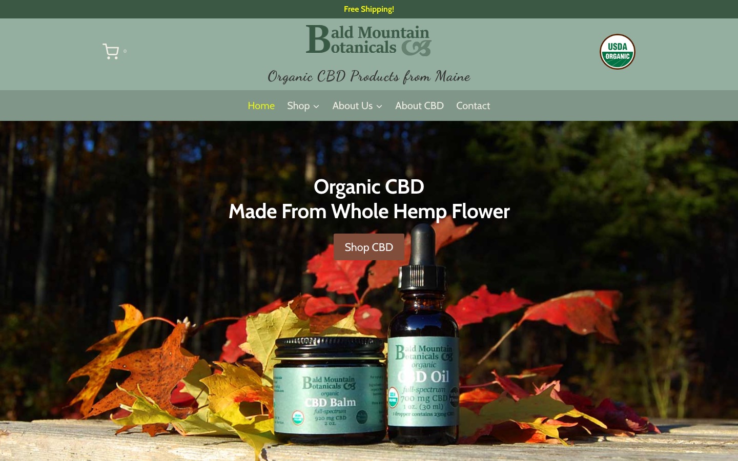 The current homepage